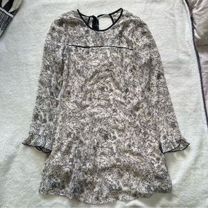 Kimchi Blue long sleeve chiffon dress